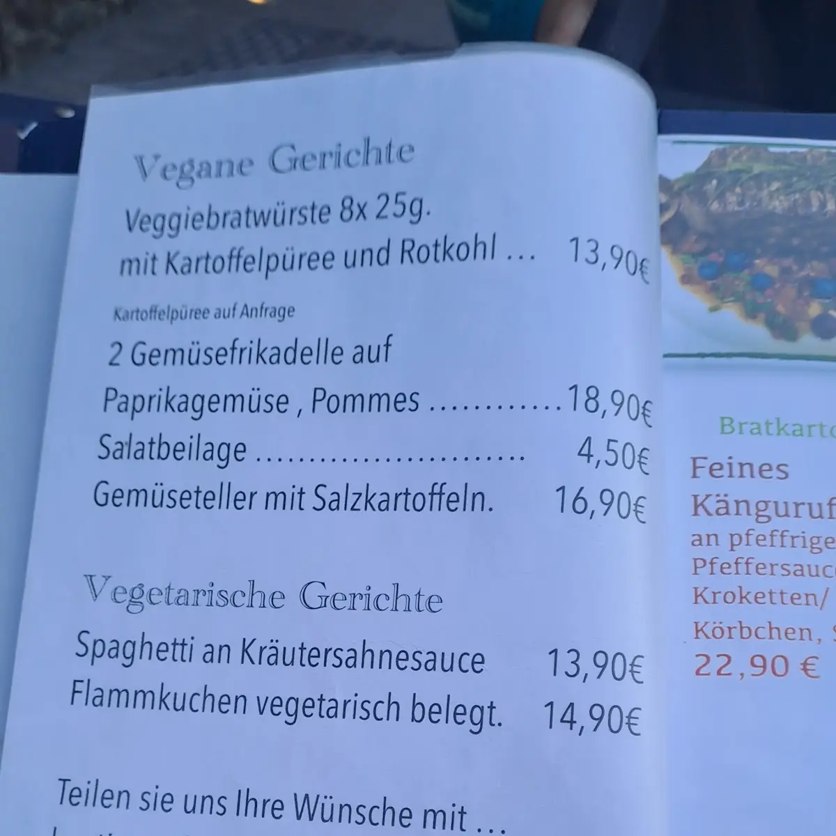 Speisekarte photo 1