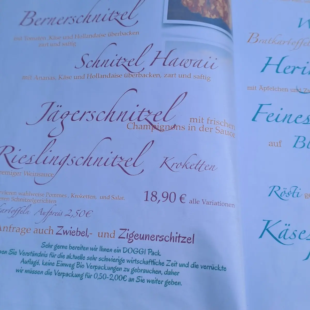 Speisekarte photo 5