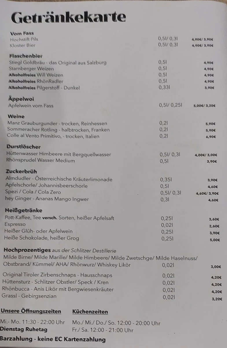 Speisekarte photo 3