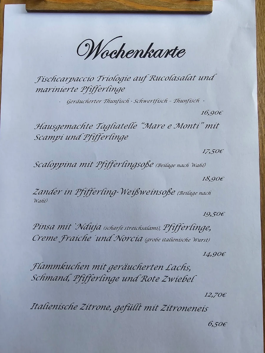 Speisekarte photo 1