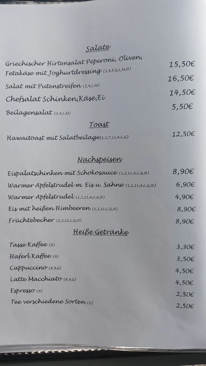 Speisekarte photo 1