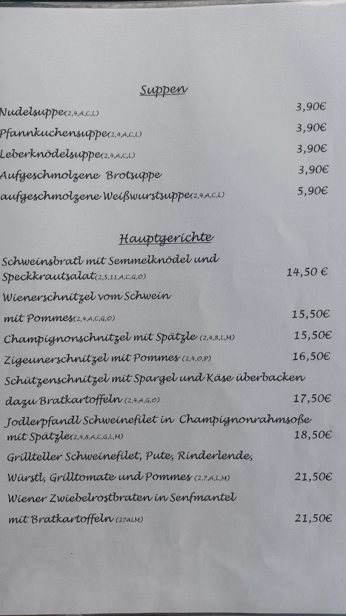 Speisekarte photo 4