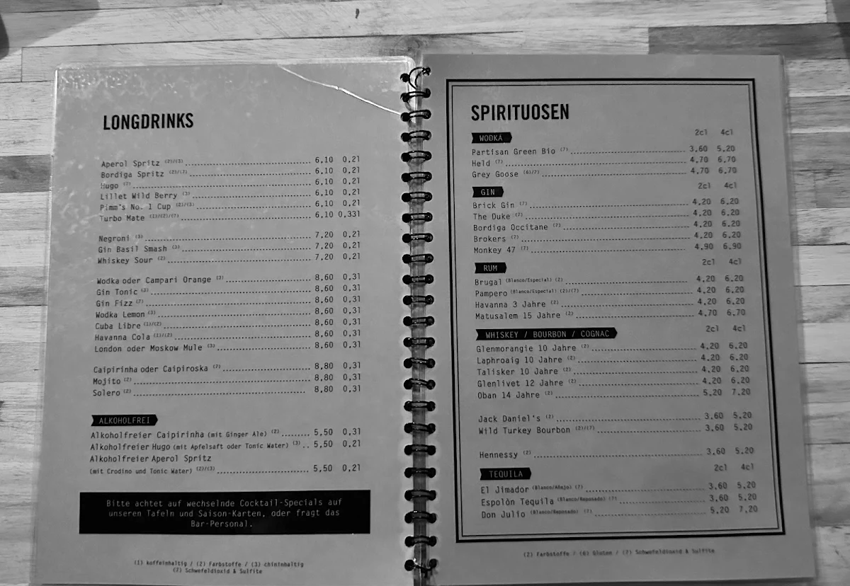 Speisekarte photo 2