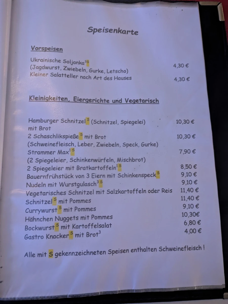Speisekarte photo 1