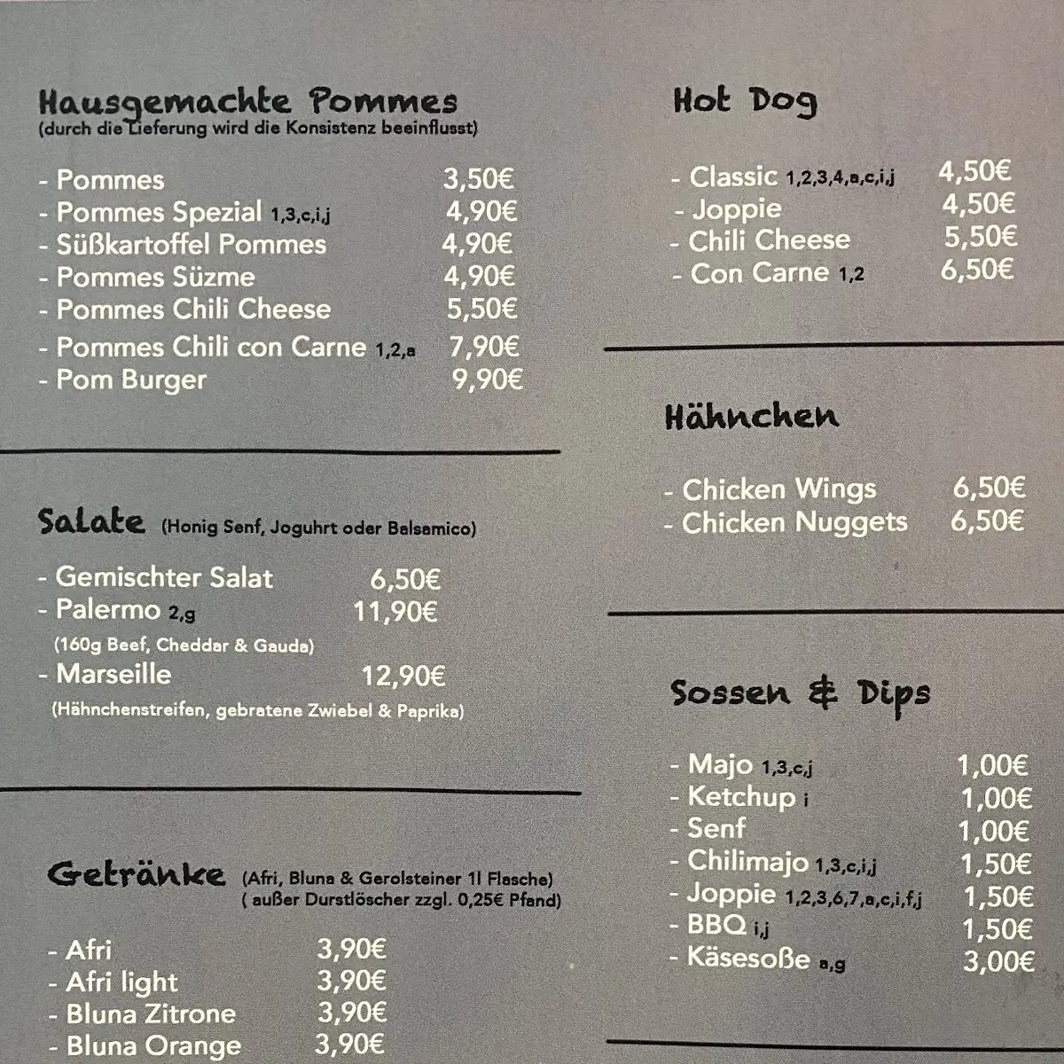 Speisekarte photo 1