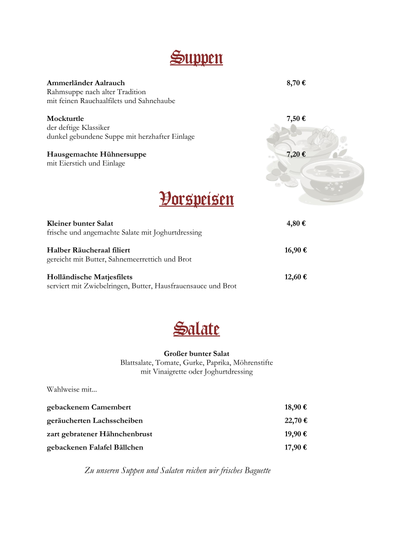 Speisekarte photo 6