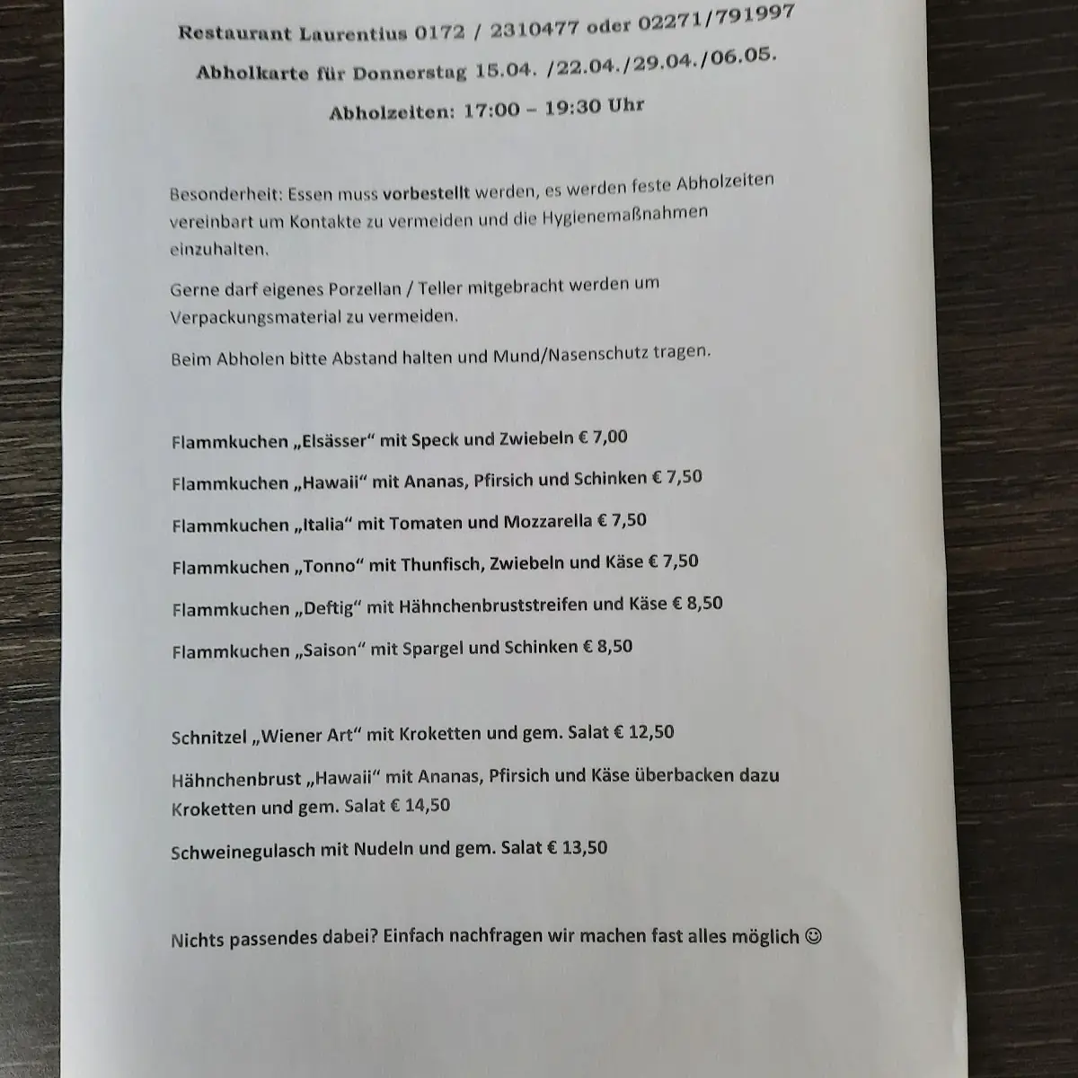 Speisekarte photo 9