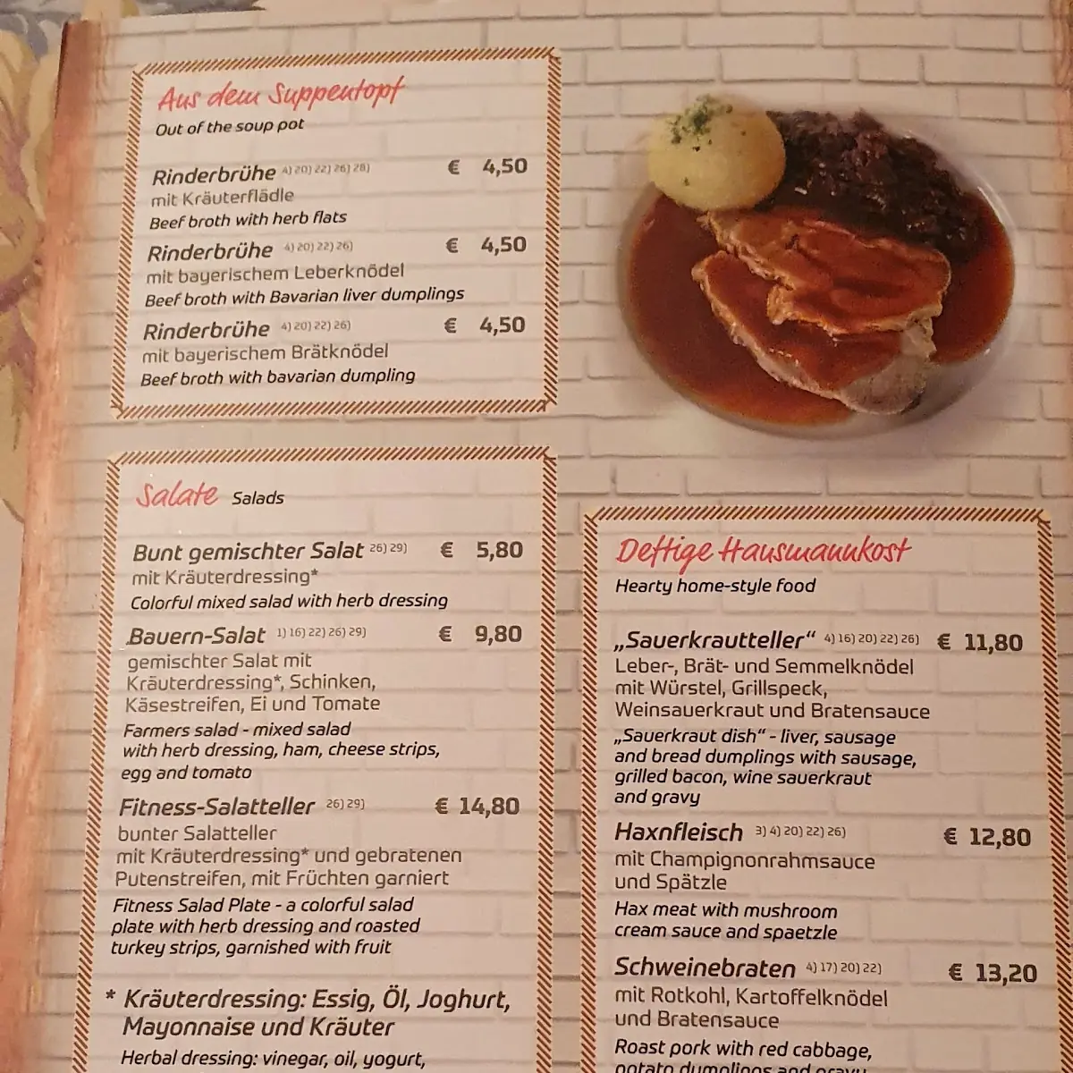 Speisekarte photo 8