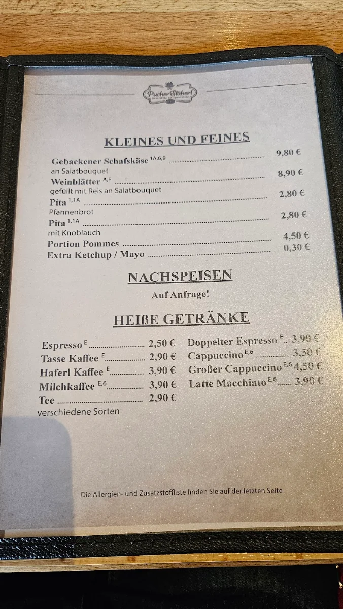 Speisekarte photo 1