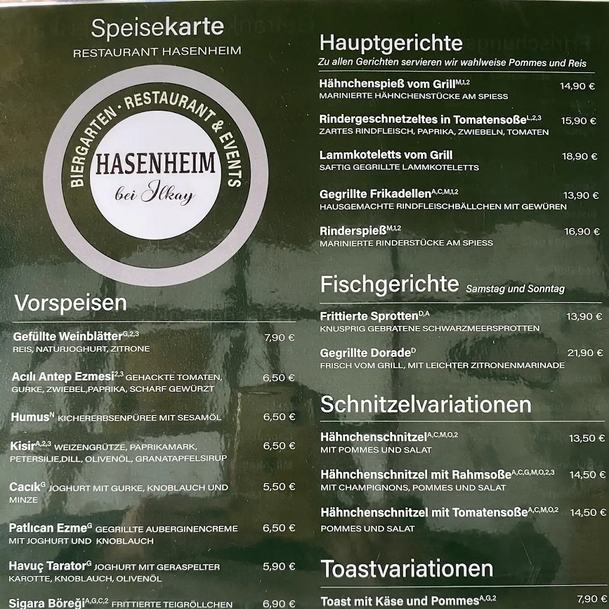 Speisekarte photo 1