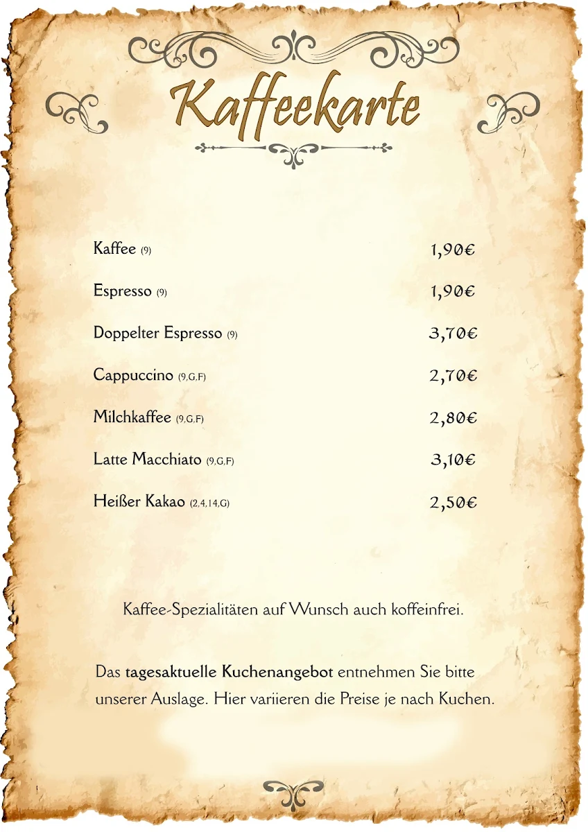 Speisekarte photo 3