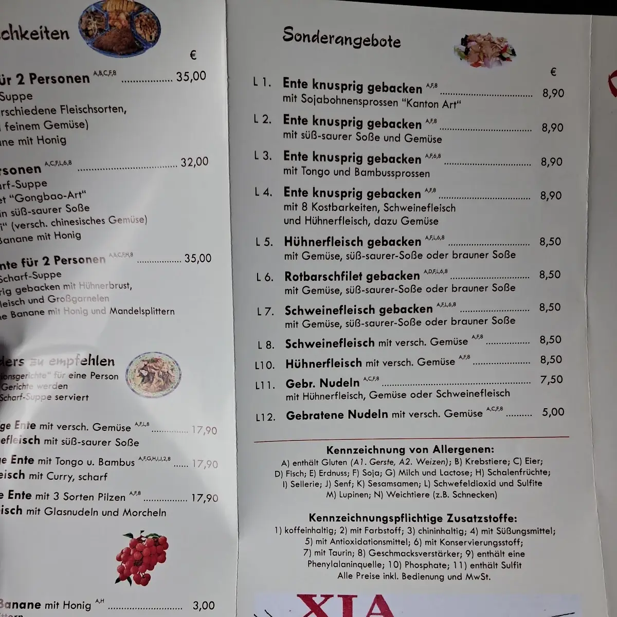 Speisekarte photo 2