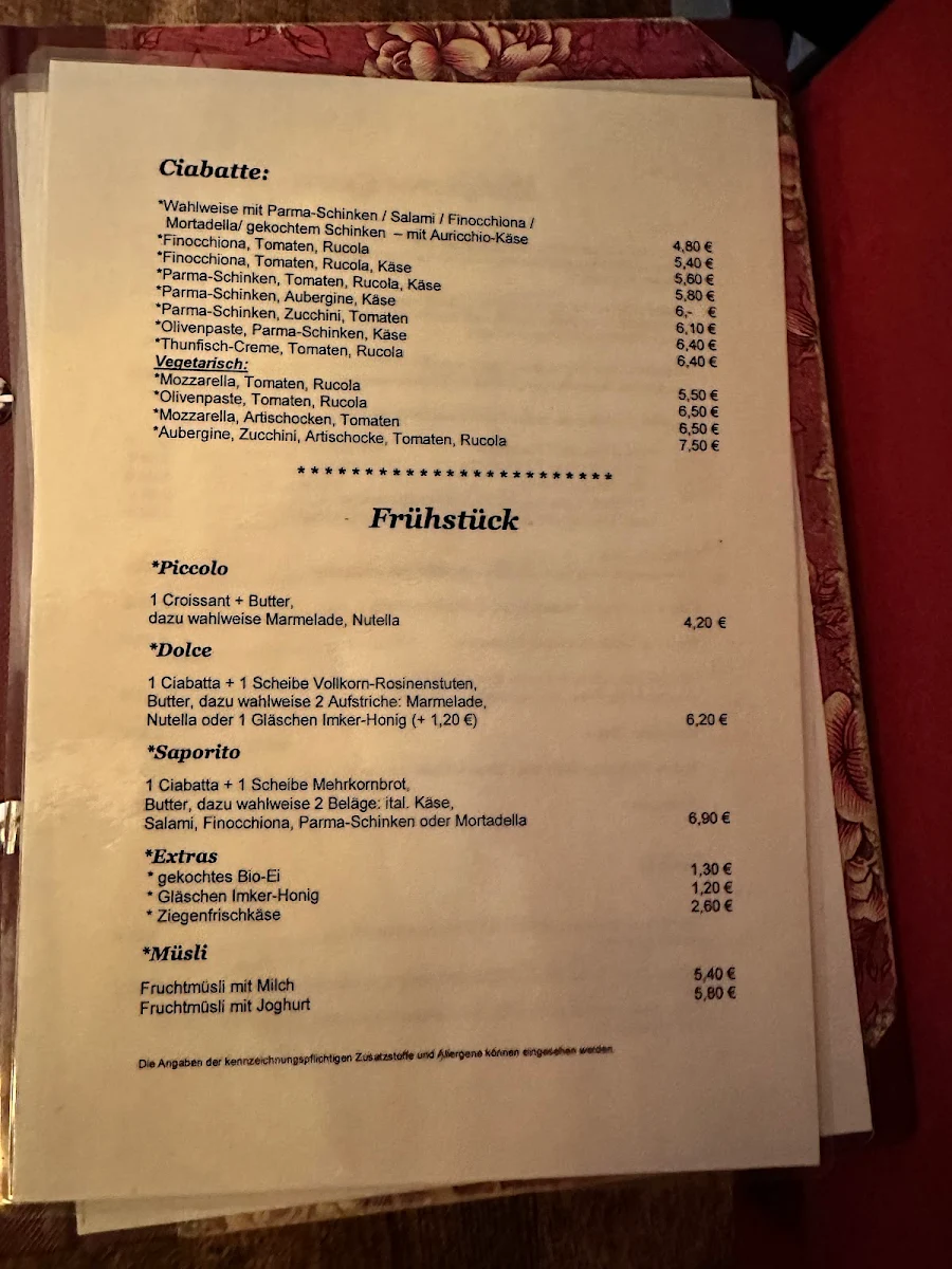 Speisekarte photo 1