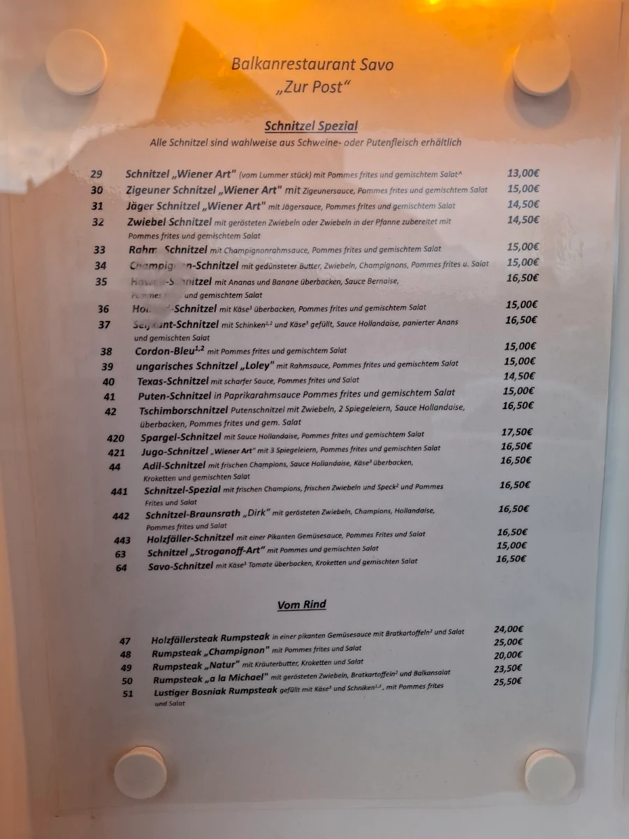 Speisekarte photo 1