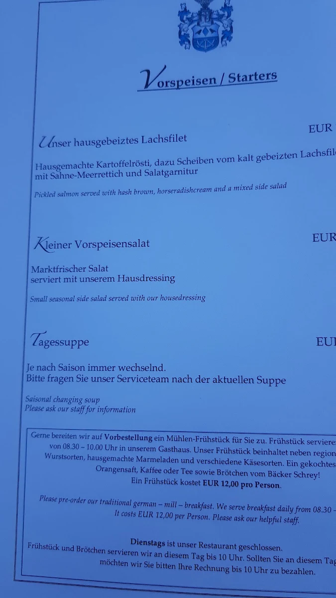 Speisekarte photo 2