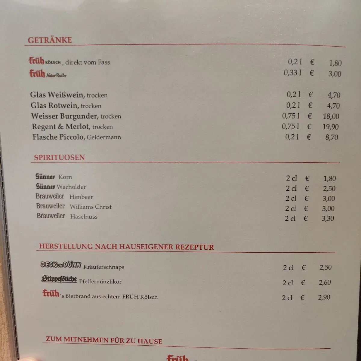 Speisekarte photo 8