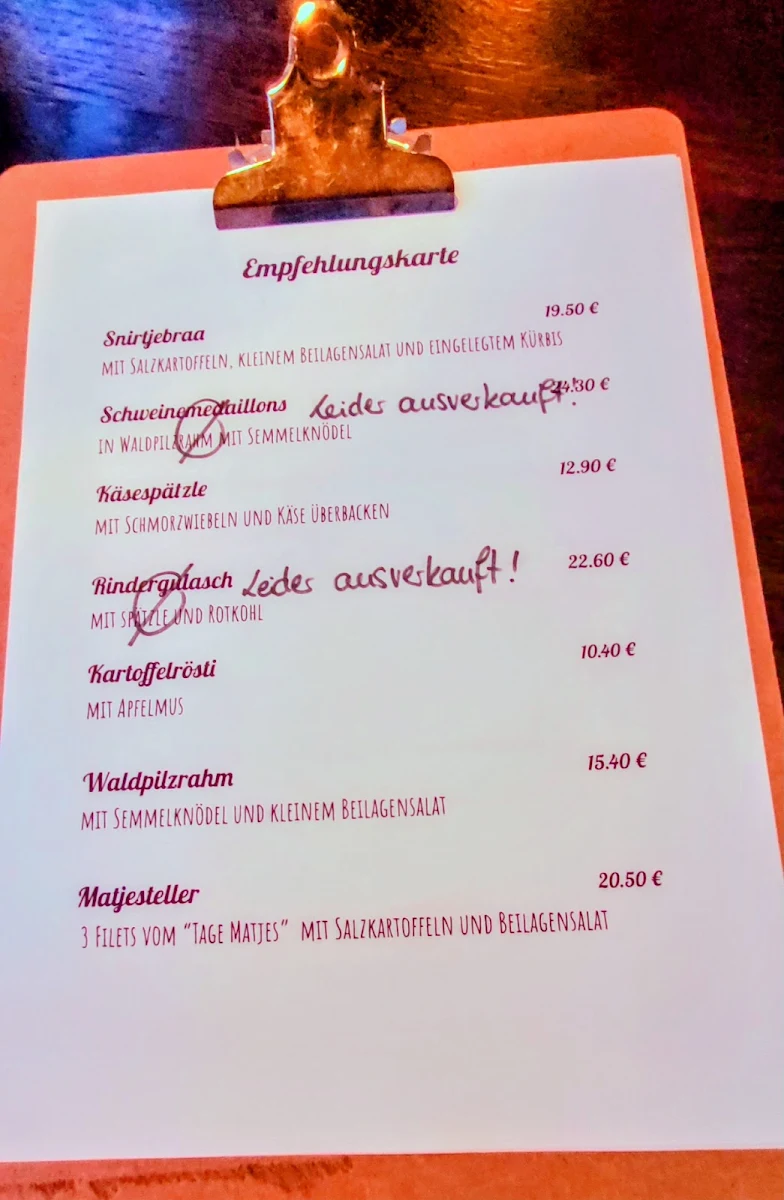 Speisekarte photo 1