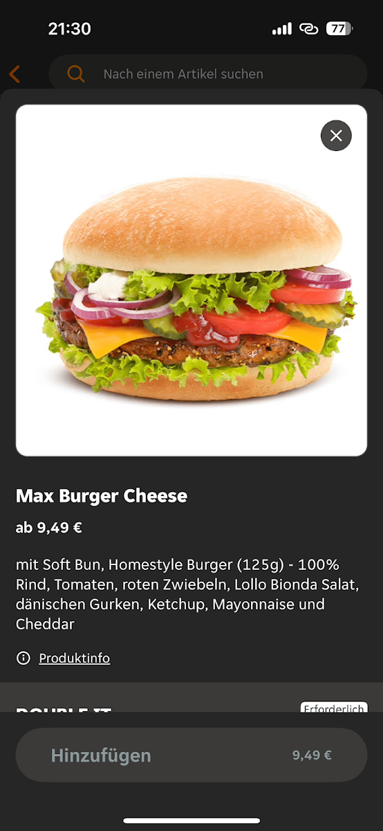 Speisekarte photo 1