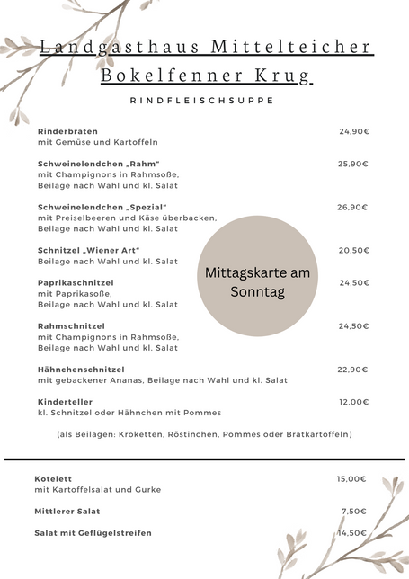 Speisekarte photo 2