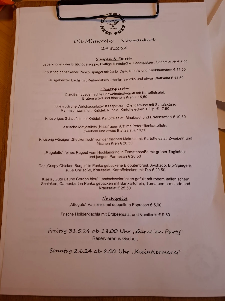 Speisekarte photo 1