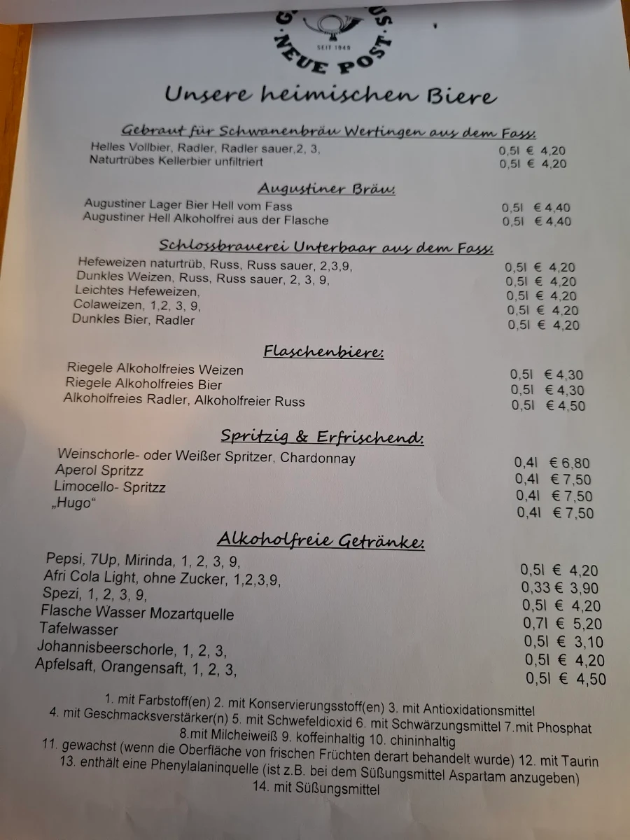 Speisekarte photo 2