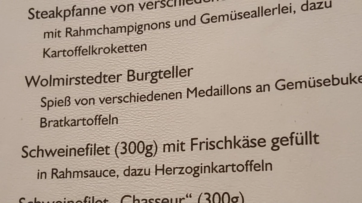 Speisekarte photo 1