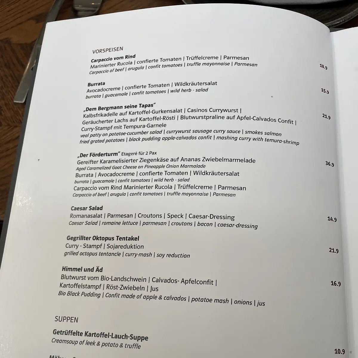 Speisekarte photo 3