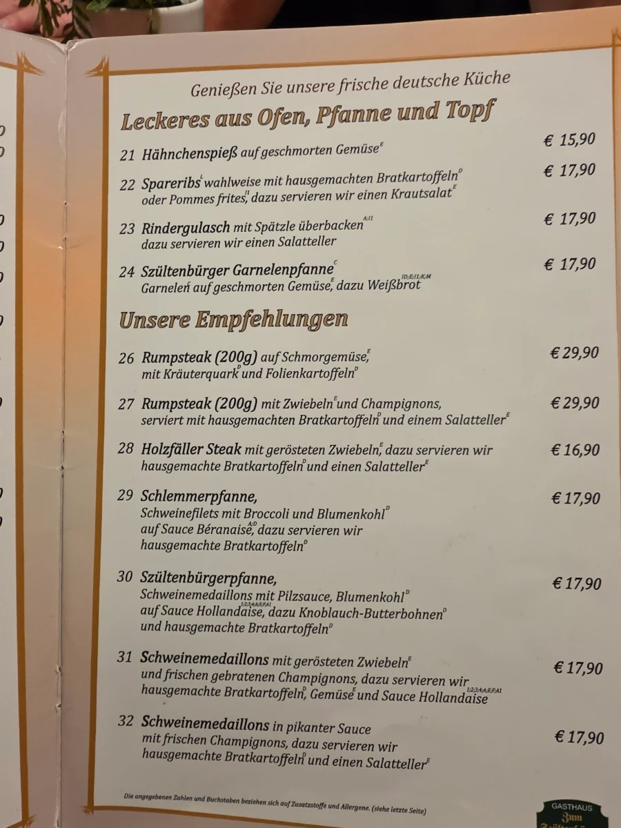 Speisekarte photo 1