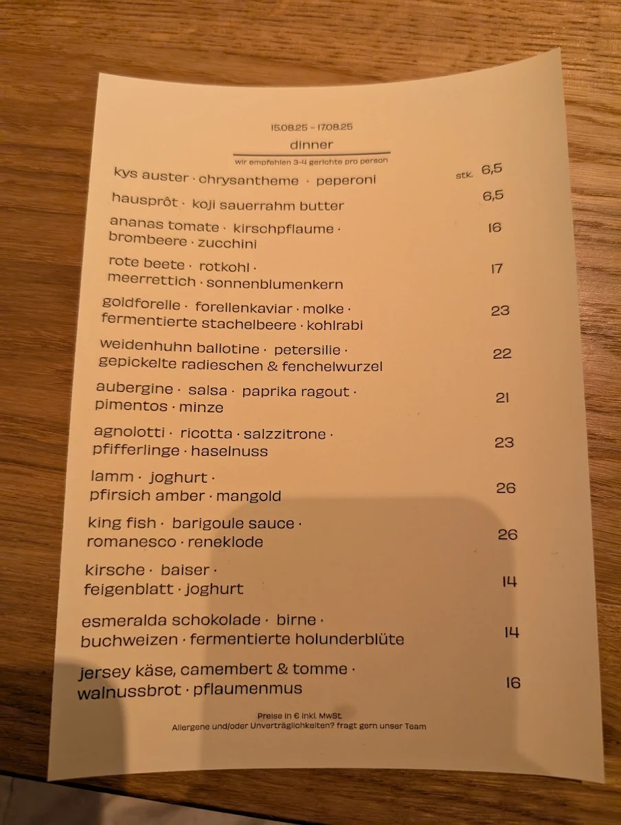 Speisekarte photo 5