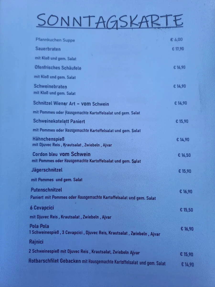 Speisekarte photo 2