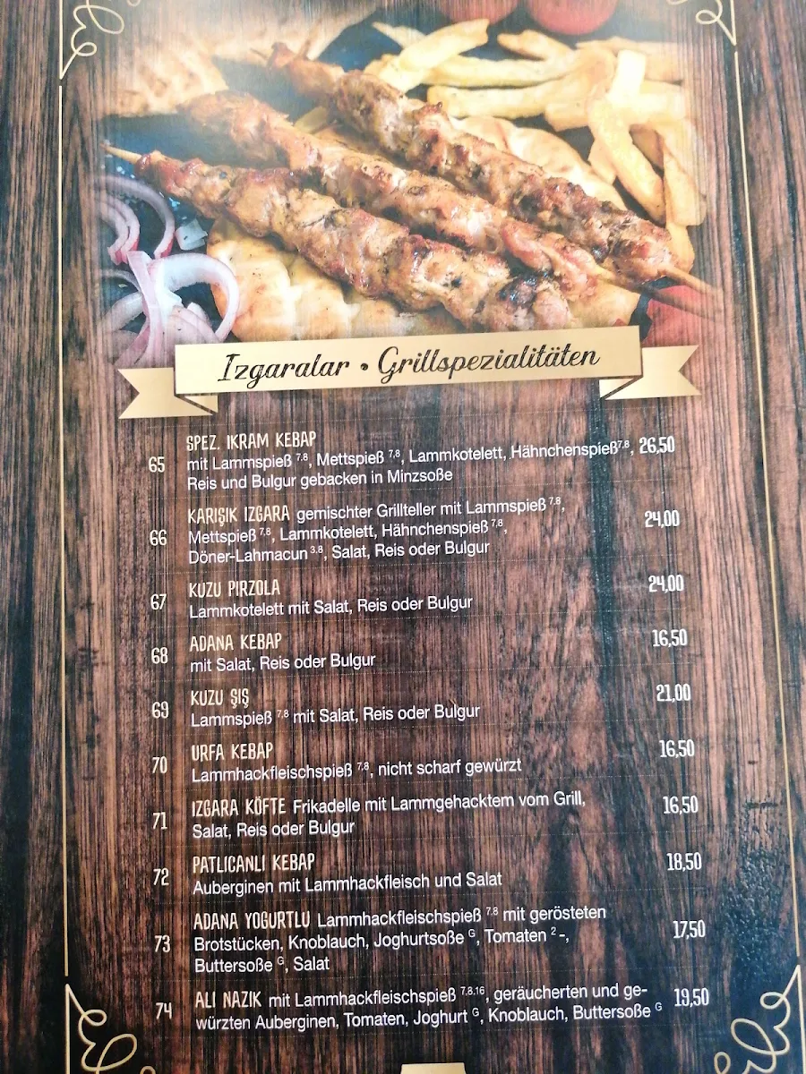 Speisekarte, Ikram Ocakbaşı Grillhaus Restaurant - Salzgitter