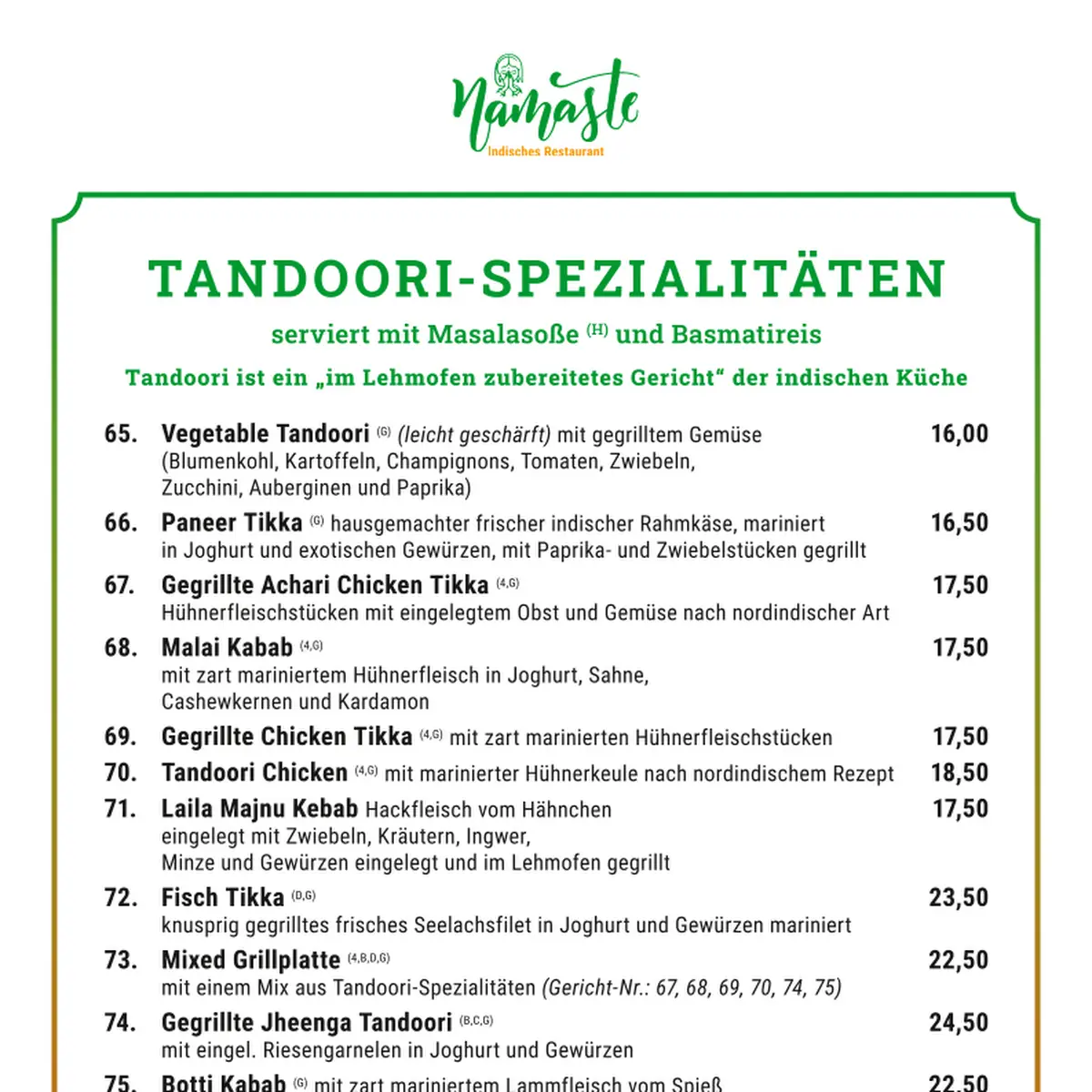 Speisekarte photo 10