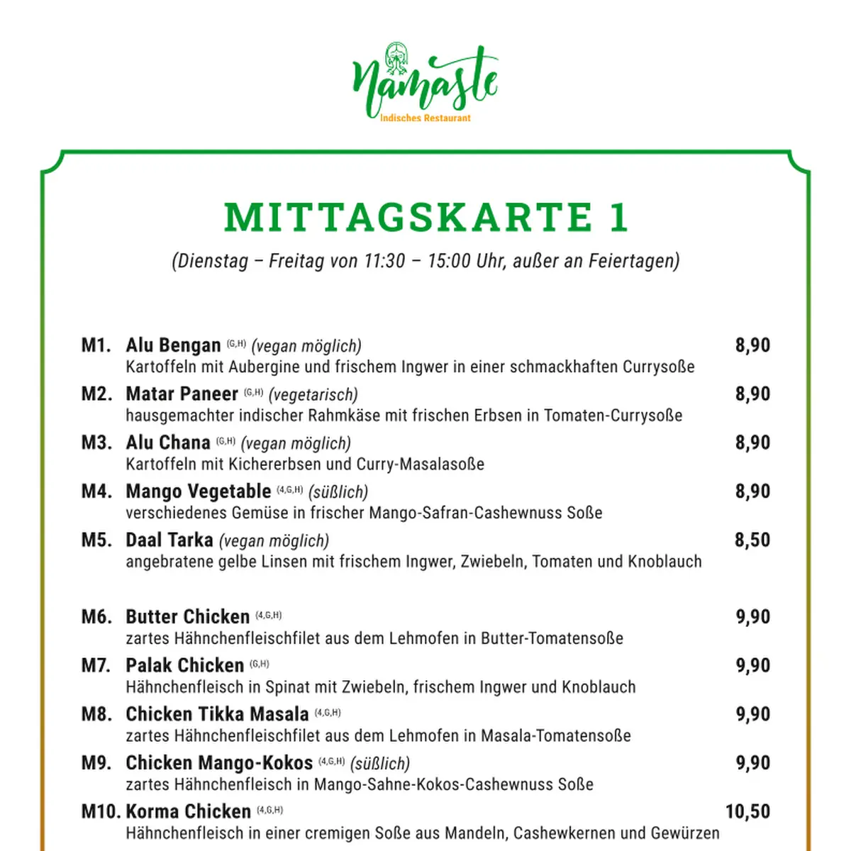 Speisekarte photo 8