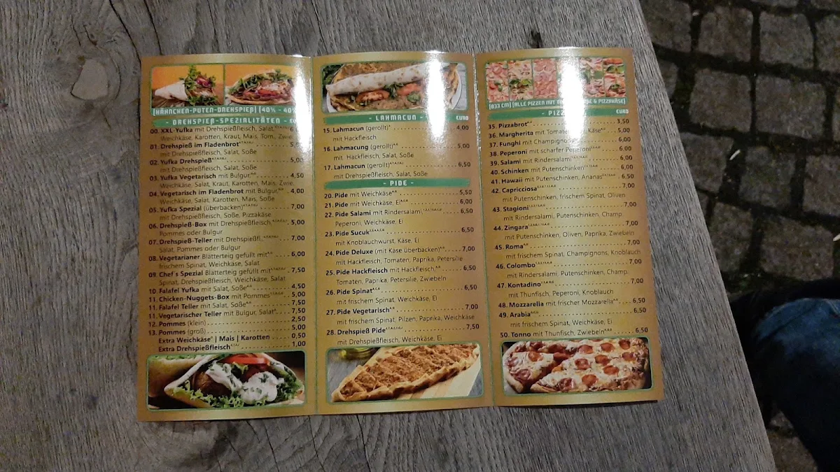 Speisekarte, Deluxe Döner und Pizza Haus