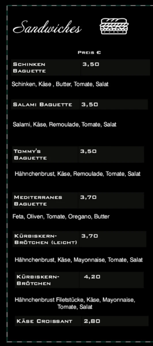 Speisekarte photo 5