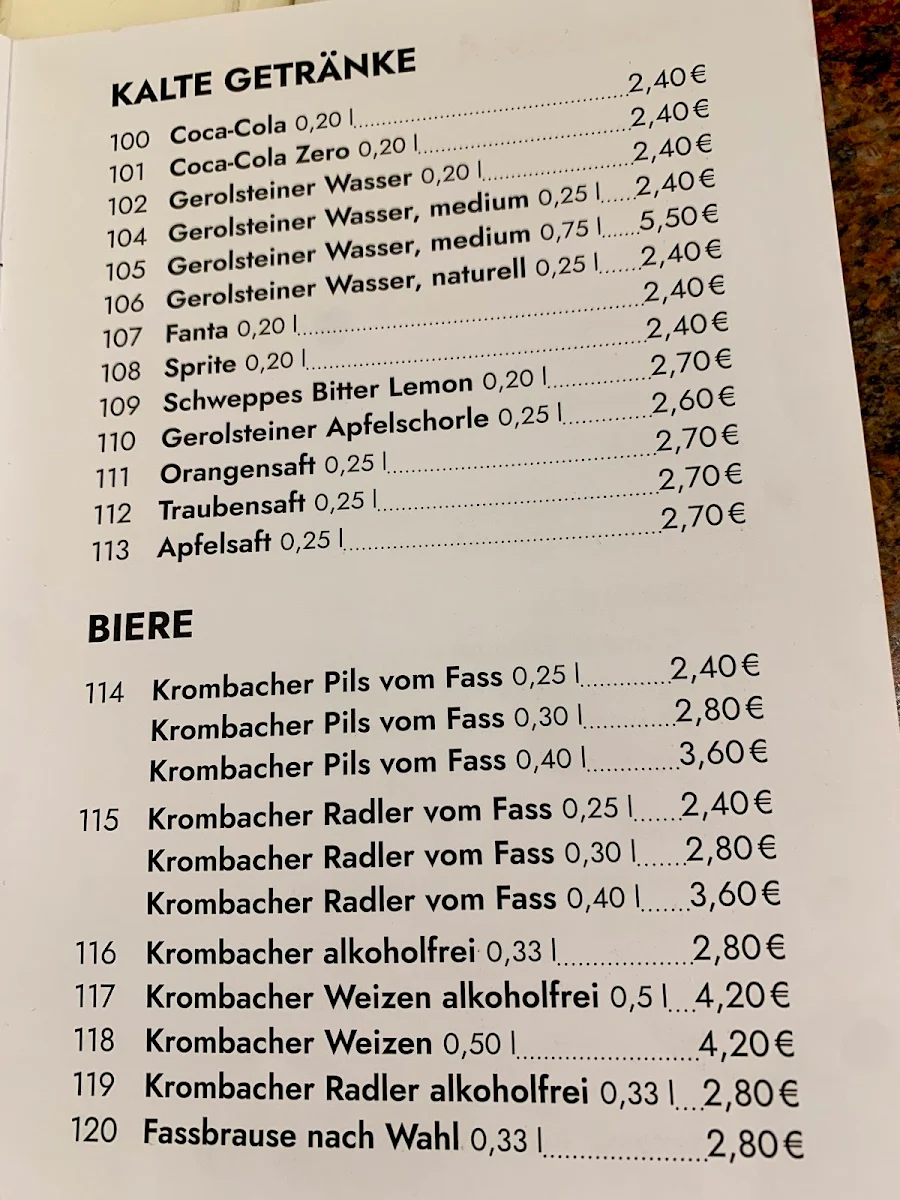 Speisekarte photo 1