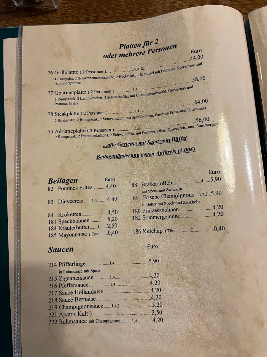Speisekarte photo 2