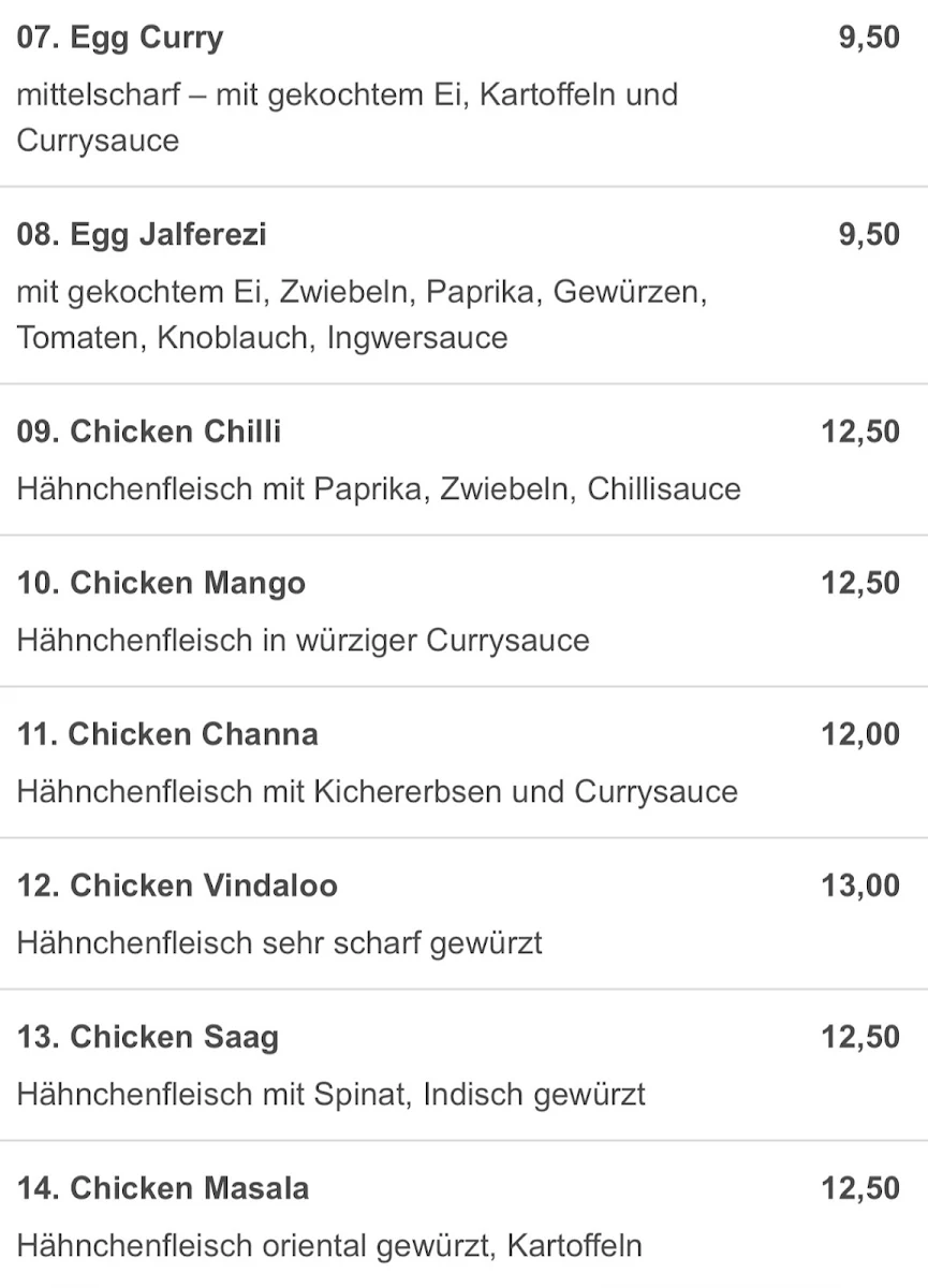 Speisekarte photo 1