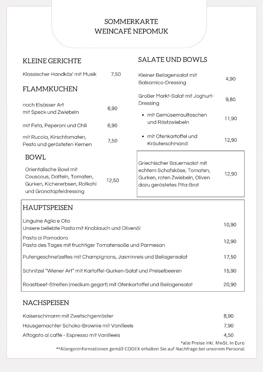 Speisekarte photo 2