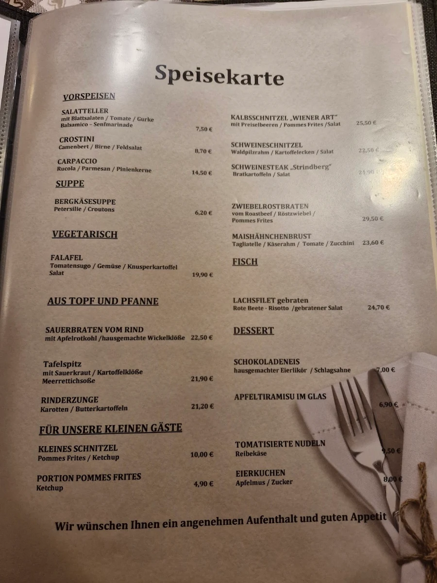 Speisekarte photo 1