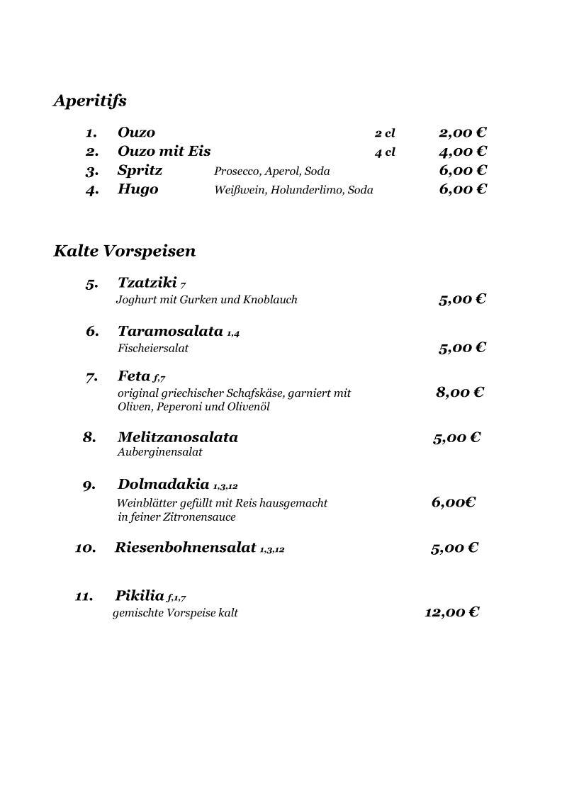 Speisekarte photo 3