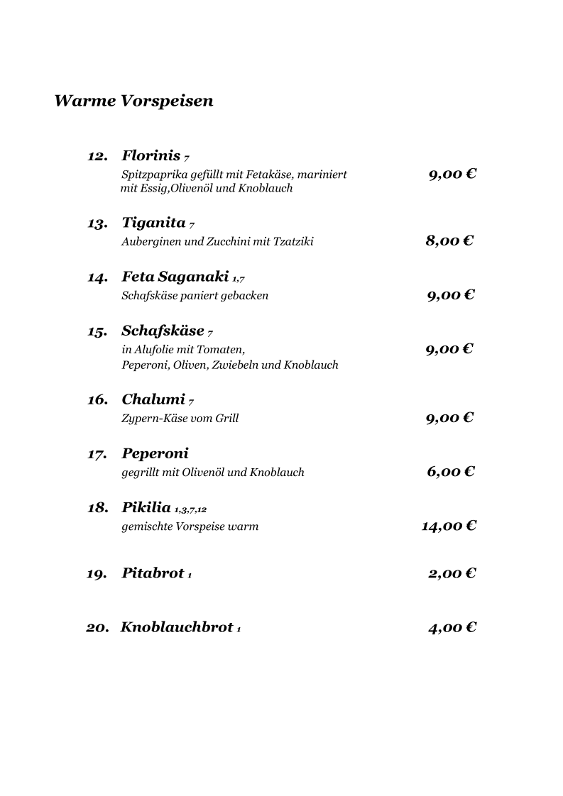 Speisekarte photo 4