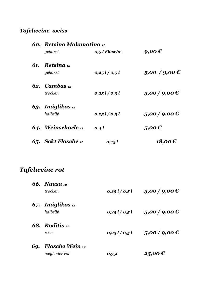 Speisekarte photo 5