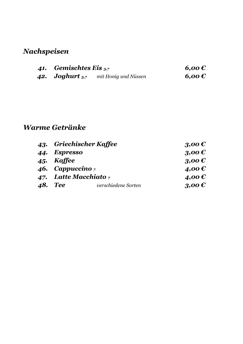 Speisekarte photo 6