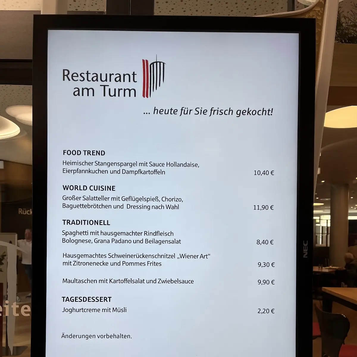 Speisekarte photo 1
