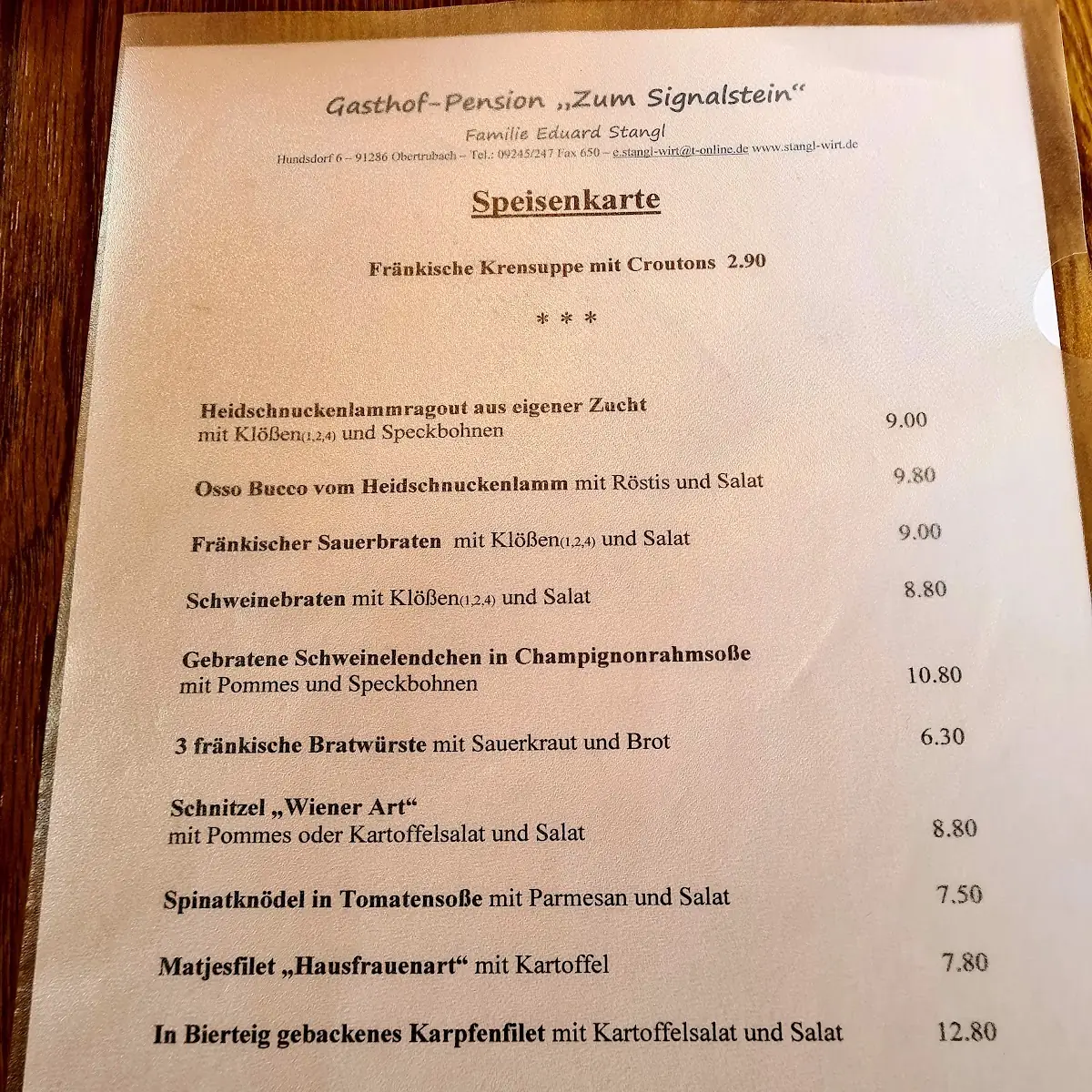 Speisekarte photo 6