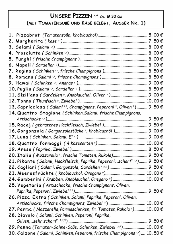 Speisekarte photo 1