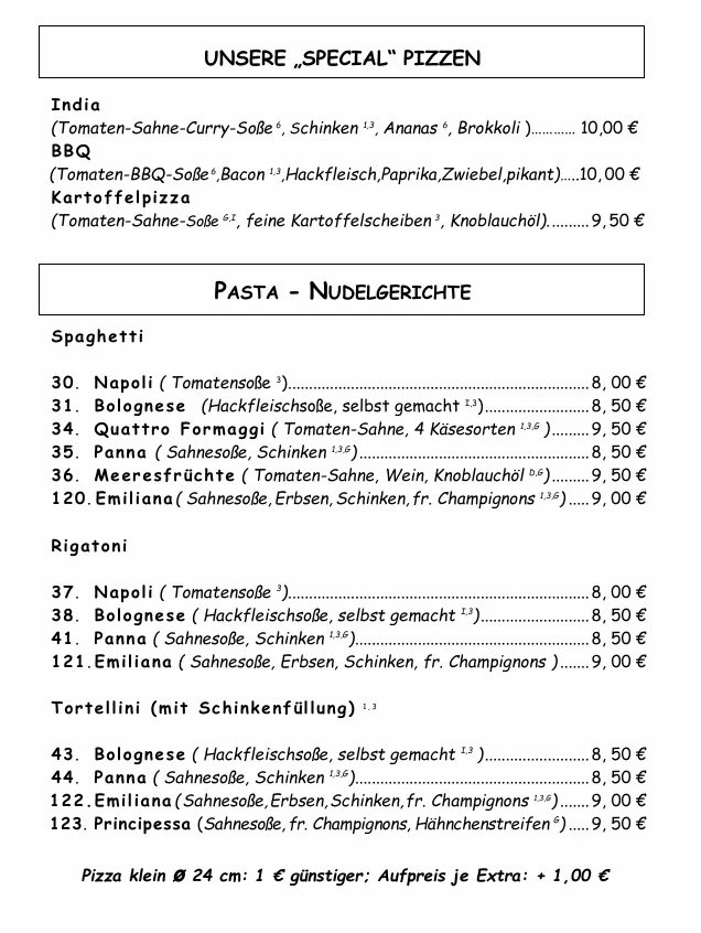 Speisekarte photo 2