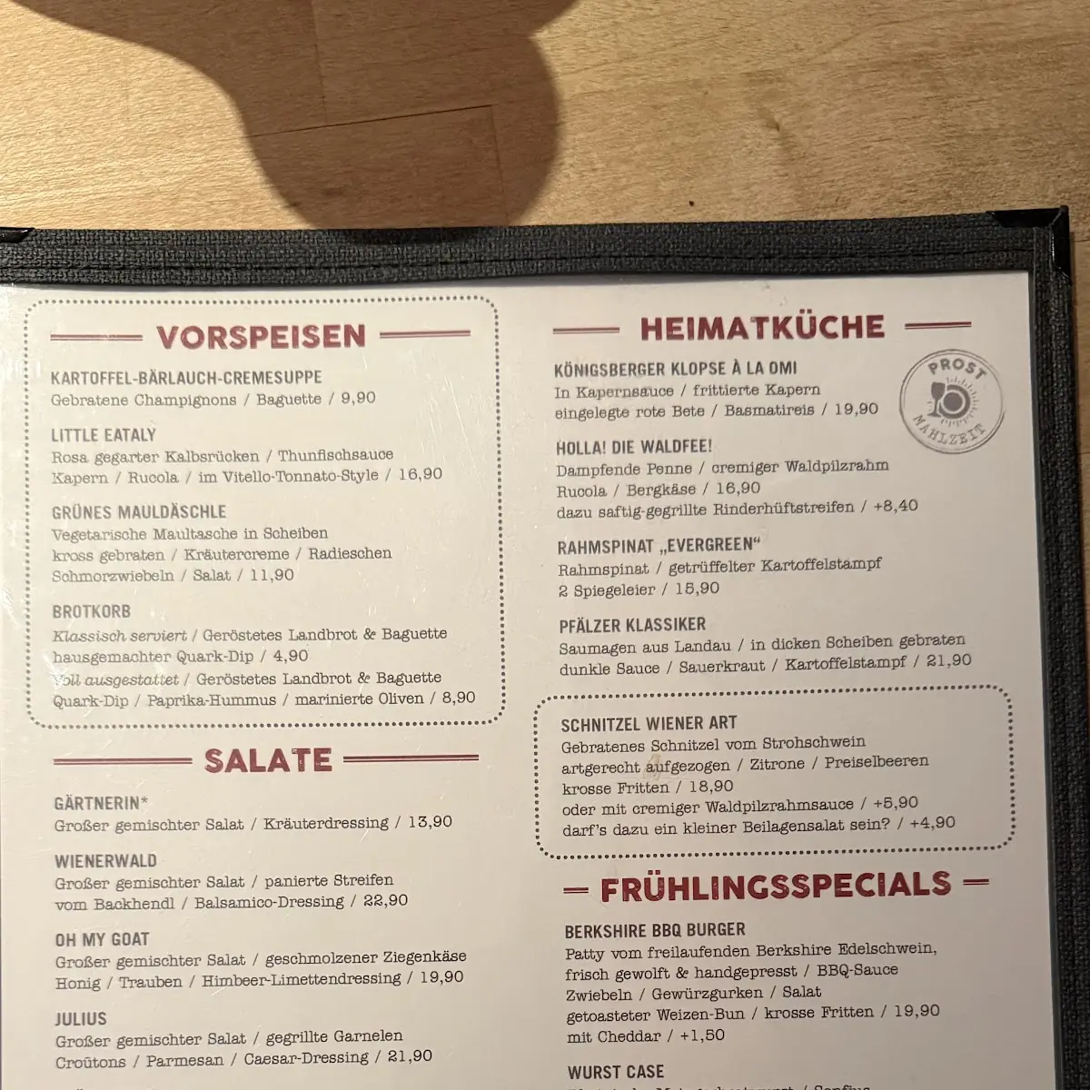Speisekarte photo 2