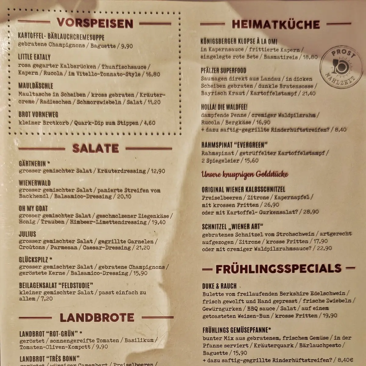 Speisekarte photo 3